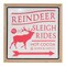 Melrose 15.75" Framed "Reindeer Sleigh Rides" Christmas Wall Sign